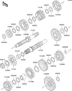 KLX300R Transmission(klx300-a8 / a9)