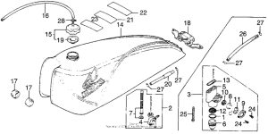 TL125 Топливный бак