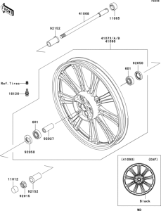  Переднее колесо