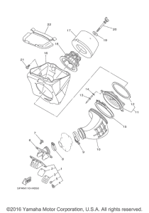 YZ85G Впускная система