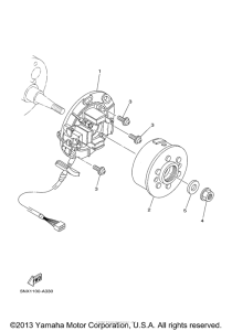YZ250R Генератор