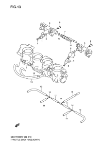 GSX-R1000 Throttle body hose / joint