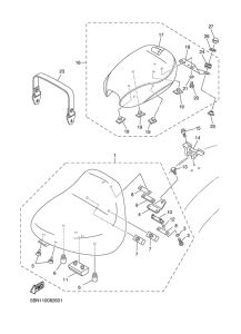 XVS650A Сиденье