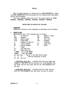 DR650 Catalog preface