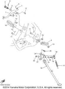WR250F Подножки