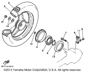 PW50L1 Переднее колесо