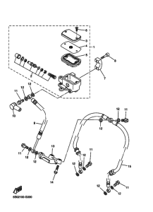 XVS1100AT XVS11ATZ Передний тормозной цилиндр