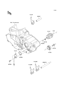  Валы и вилки переключения передач