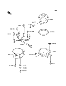 BJ250 Спидометр