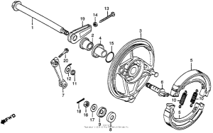 CR250R Rear brake pedal
