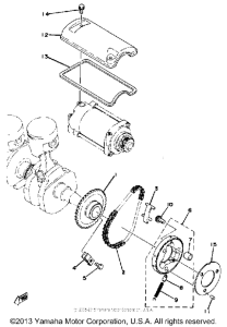 XS400F Starting motor unit