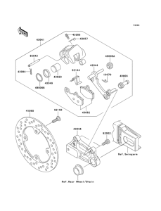 ZX900 Передний суппорт