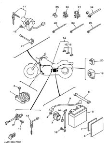 XVS650 Электрика 1