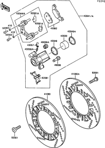 ZG1000 Передние тормоза