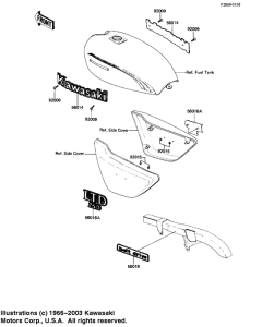 KZ250 Наклейки