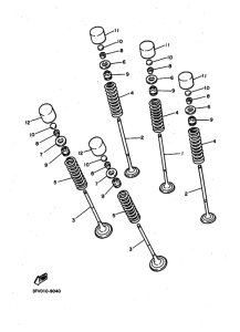 FZR750R Клапан