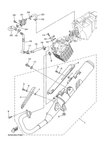 YBR125ED Выхлопная система