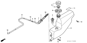 NSR125F Бак масляный
