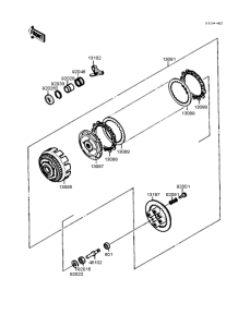 EX250 Сцепление