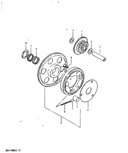 GSX1000 Муфта стартера