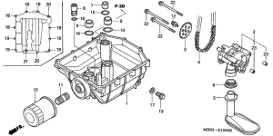 VTR1000F Маслонасос