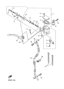 XJ600S Главный тормозной цилиндр