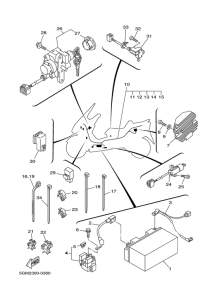 YP250 Электрика 1