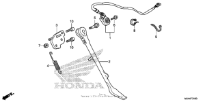 VT750C2B Side stand (1)