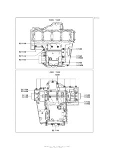 ZR1000 Болты крепления картера
