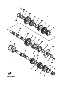 YX600 YX600B Трансмиссия