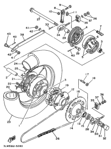 XV250 Переднее колесо