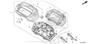 VFR1200X (DCT) Приборы