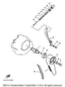 TW200 Цепь механизма газораспределения