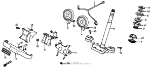 VF700C Steering stem + horn