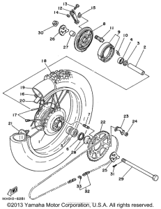 XT225LC Переднее колесо