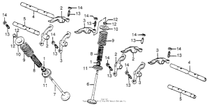 CB750 Valve rocker arm + vavle