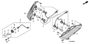 FES150 Задний фонарь
