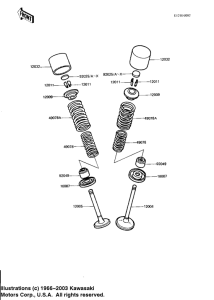 KZ1100 Клапана