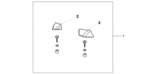 XL125V Pillion arm rest set