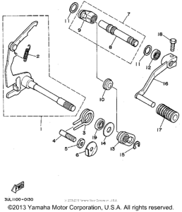 RT100G Вал переключения