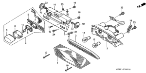 VT600CD2 Taillight unit ass`y