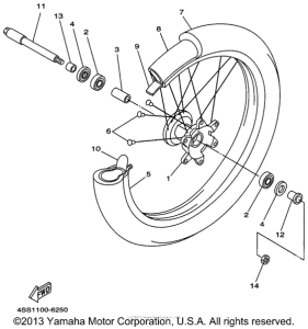  Переднее колесо