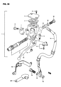 AP50 Передний тормозной цилиндр