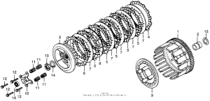 CX500 Сцепление