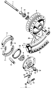 SL125 Переднее колесо