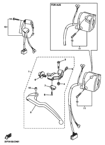 YZF-R1 Interruptor  manillar&palanc
