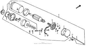 CB700SC Стартер