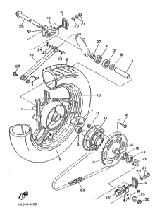 SRX600 Переднее колесо