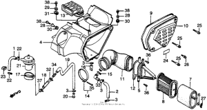 XL500R Xl500r air cleaner 82
