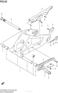 GSX-R600 Rear Swingingarm